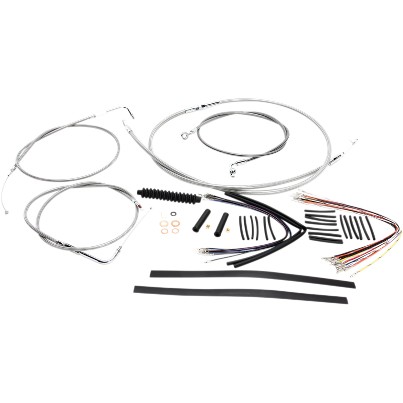 Magnum XR Handlebar Kit, Stainless w/ Chrome Fittings 12"-14"