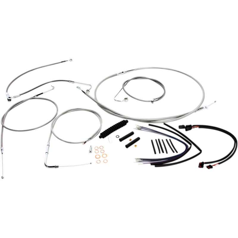 Magnum XR Handlebar Kit, Stainless w/ Chrome Fittings 15"-17"