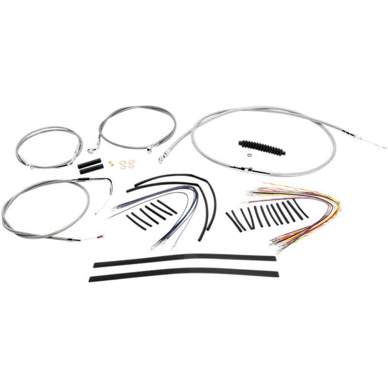 Magnum XR Handlebar Kit, Stainless w/ Chrome Fittings 12"-14"