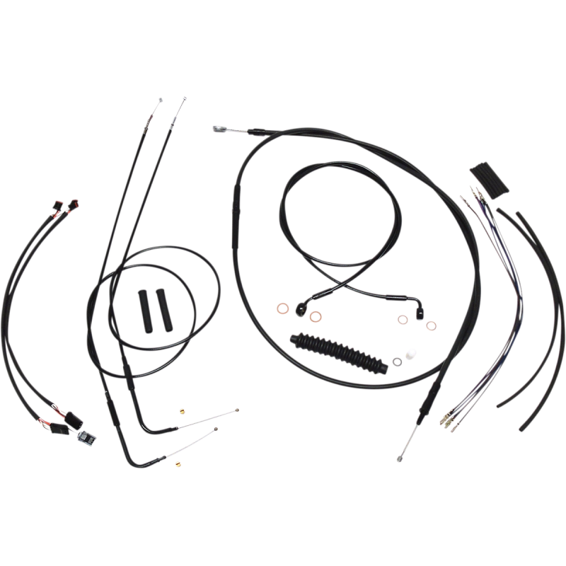 Magnum XR Handlebar Kit, Black w/ Black Fittings 12"-14"