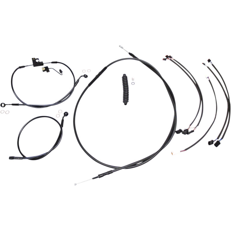 Magnum XR Handlebar Kit, Black w/ Black Fittings 12"-14"