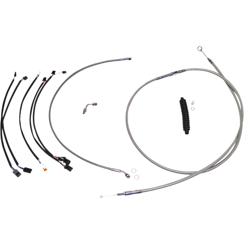 Magnum XR Handlebar Kit, Stainless w/ Chrome Fittings 12"-14"