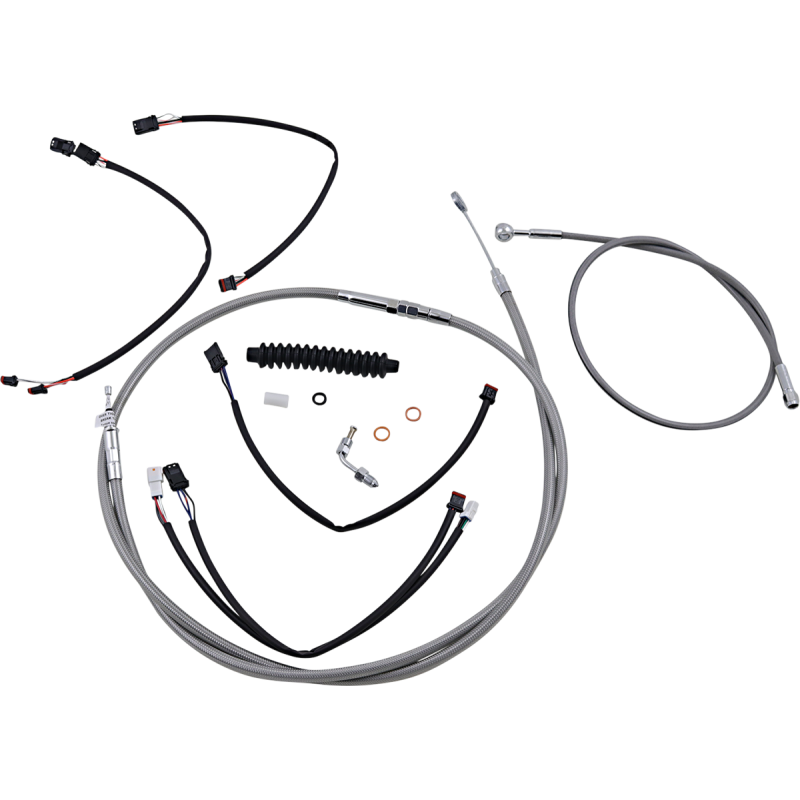 Magnum XR Handlebar Kit, Stainless w/ Chrome Fittings 15"-17"