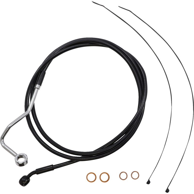 Black w/ Black Fittings XR Stainless DOT Kit - 15-17 in.