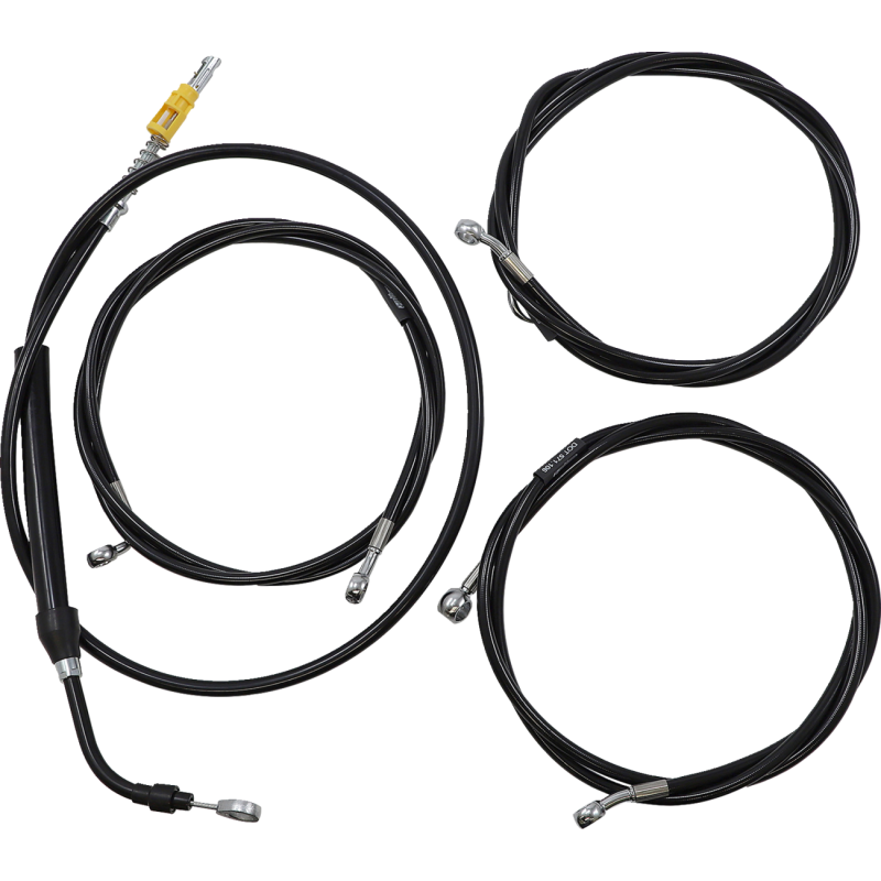 Black Vinyl/Stainless Braided Complete Kit