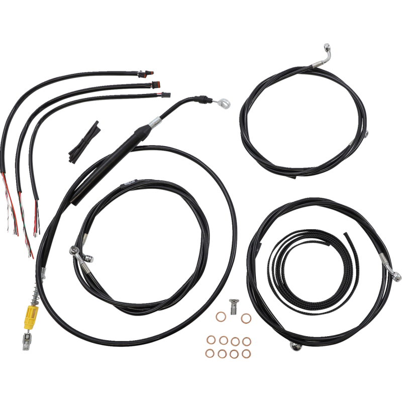 Black Vinyl/Stainless Braided Complete Kit