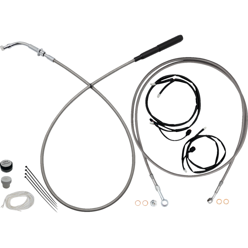 Chrome Complete EZ Install Kit - 13"-14" Handlebars