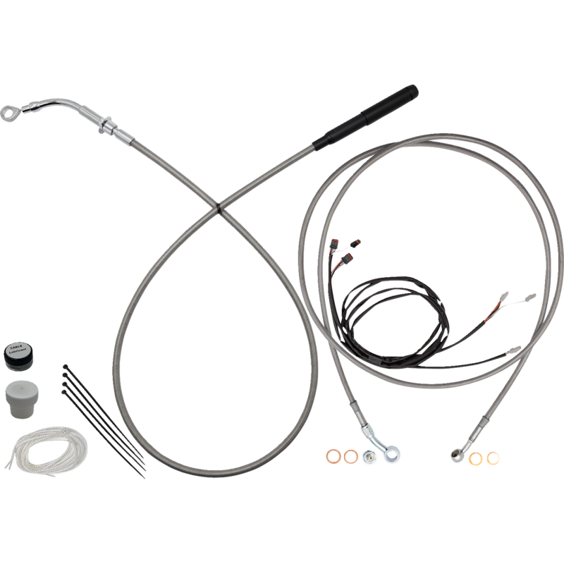 Chrome Complete EZ Install Kit - 13"-14" Handlebars