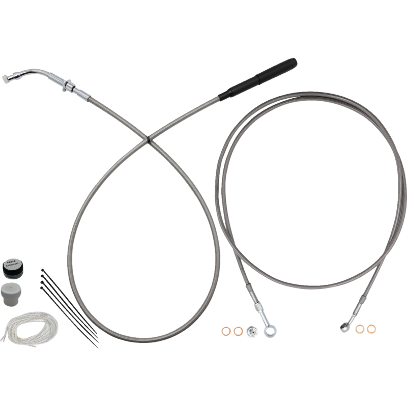Chrome Complete EZ Install Kit - 14" Handlebars