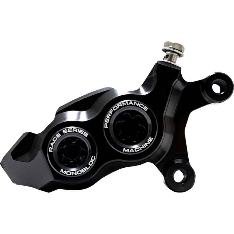 Right Monobloc Front Caliper, Black Caps