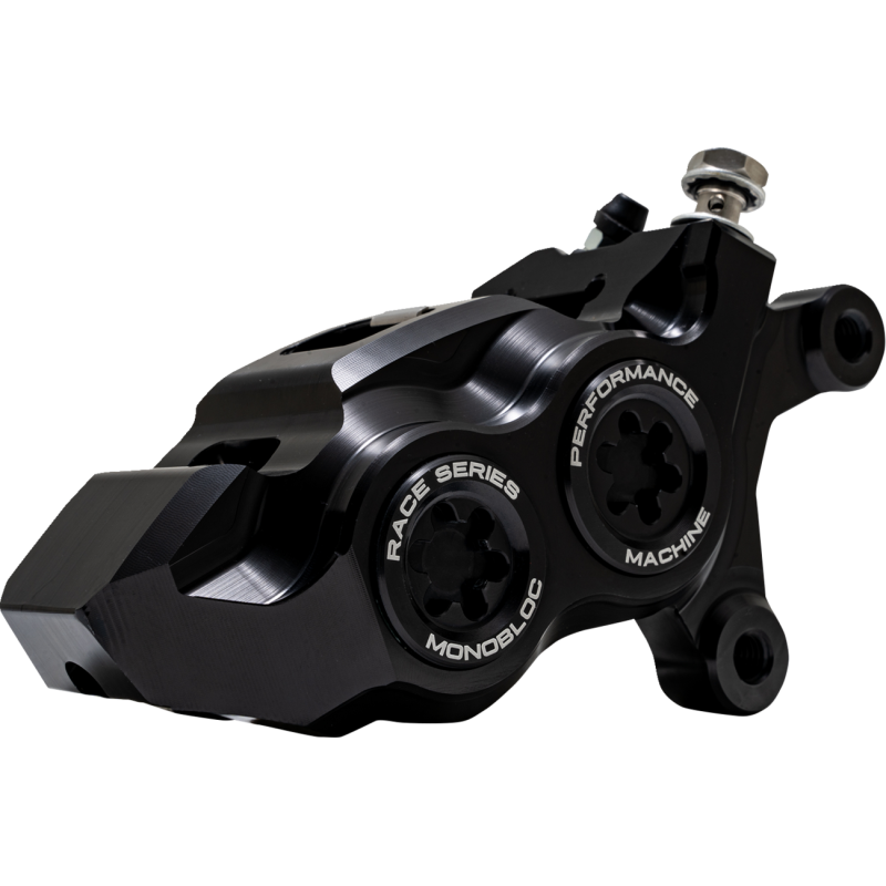 Right Monobloc Front Caliper, Black Caps