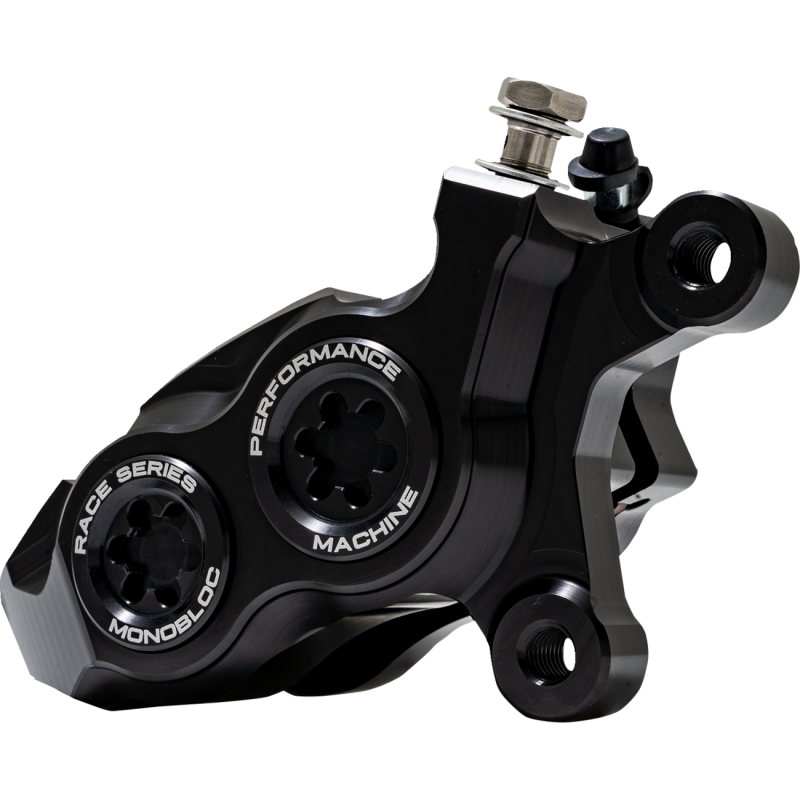 Right Monobloc Front Caliper, Black Caps