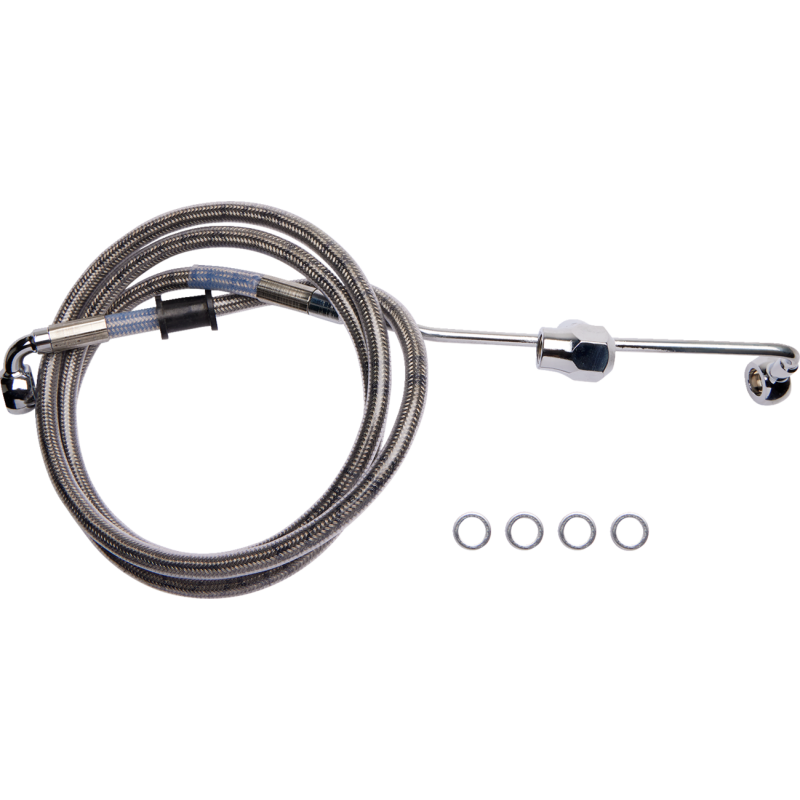 Clear-Coated Rear Brake Line Kit 1741-6338