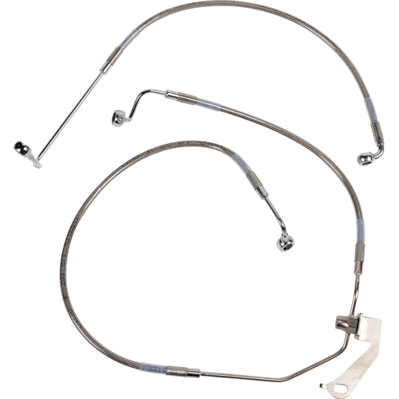 Clear-Coated Rear Brake Line Kit 1741-6340