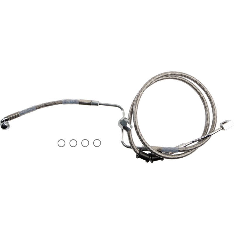 Clear-Coated Rear Brake Line Kit 1741-6346