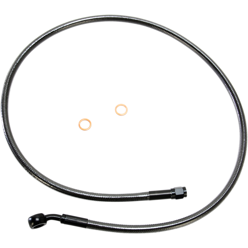 Black Pearl Upper Brake Line, 36", 10mm/35° Banjo