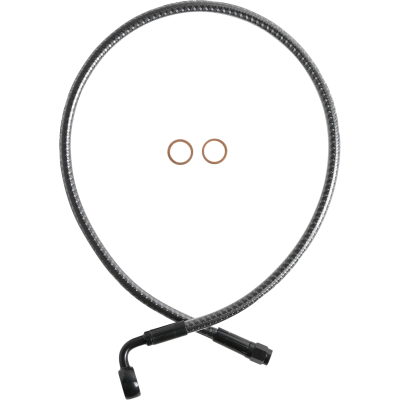 KarbonFibr Upper Brake Line, 26", 12mm/90° Banjo