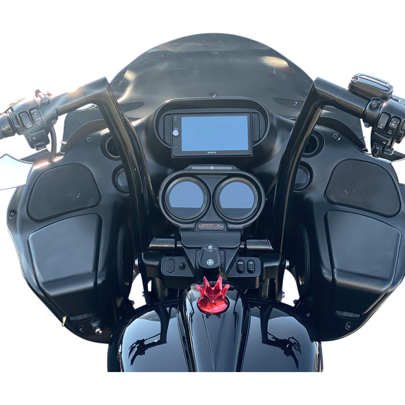 EZ Install Flat Top Handlebar - Gloss Black, 16” Rise