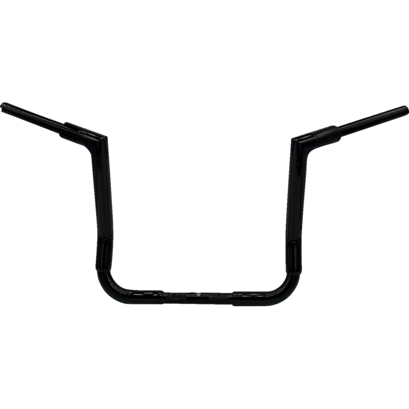 EZ Install Flat Top Handlebar - Gloss Black, 14” Rise