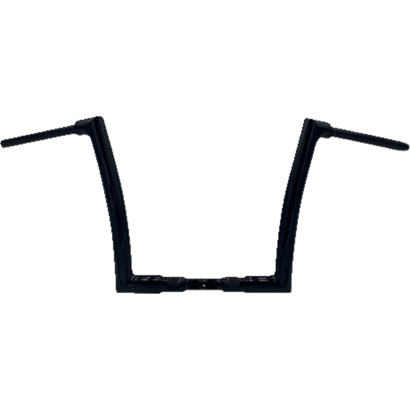 EZ Install Flat Top Handlebar - Gloss Black, 12” Rise