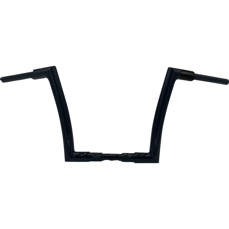 EZ Install Flat Top Handlebar - Gloss Black, 12” Rise