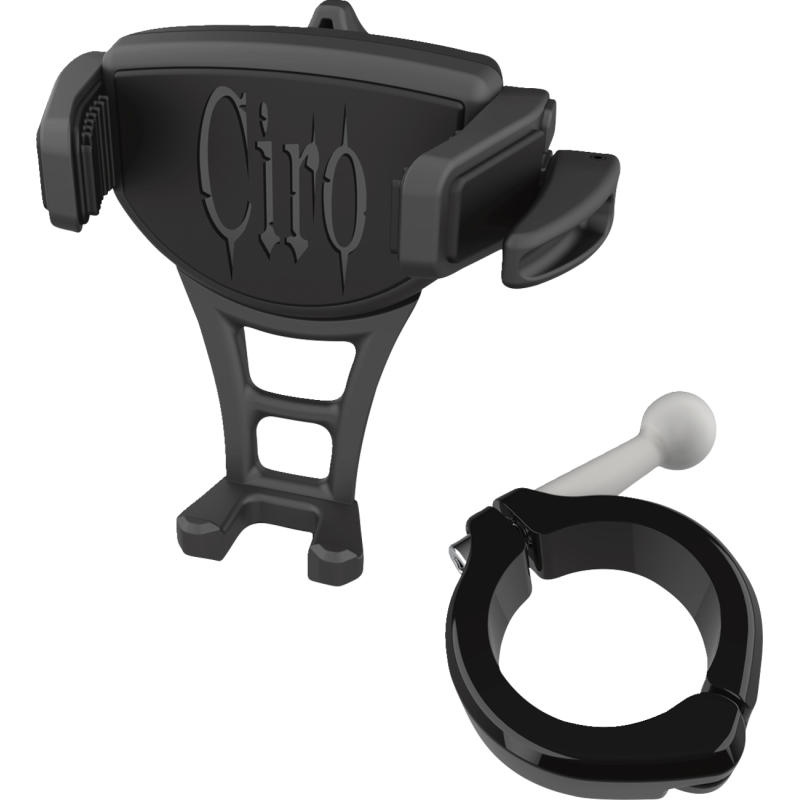 Constrictor Phone Holder - Black w/ Black 1 1/2” Aluminum Clamp