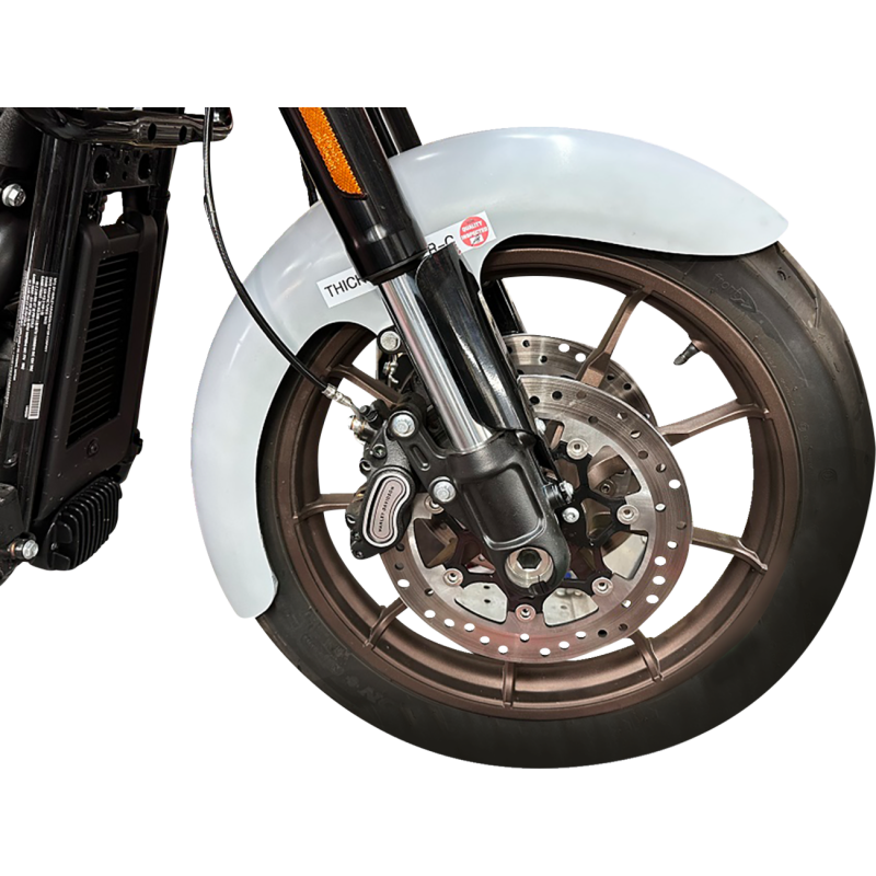 Thicky Super-Lite Front Fender - 19" Wheels, Composite with Black Debris Guards