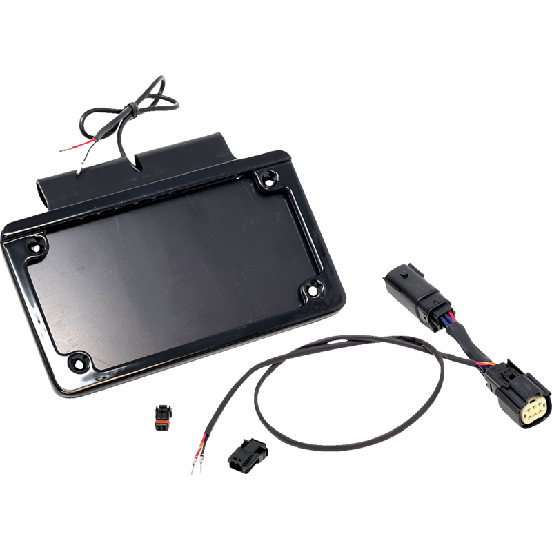 Namz Custom Cycle Products Illuminated Saddlebag License Plate Mount