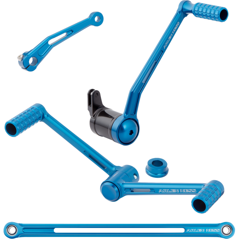 Speedliner Foot Control Kit, heel/toe, blue anodized