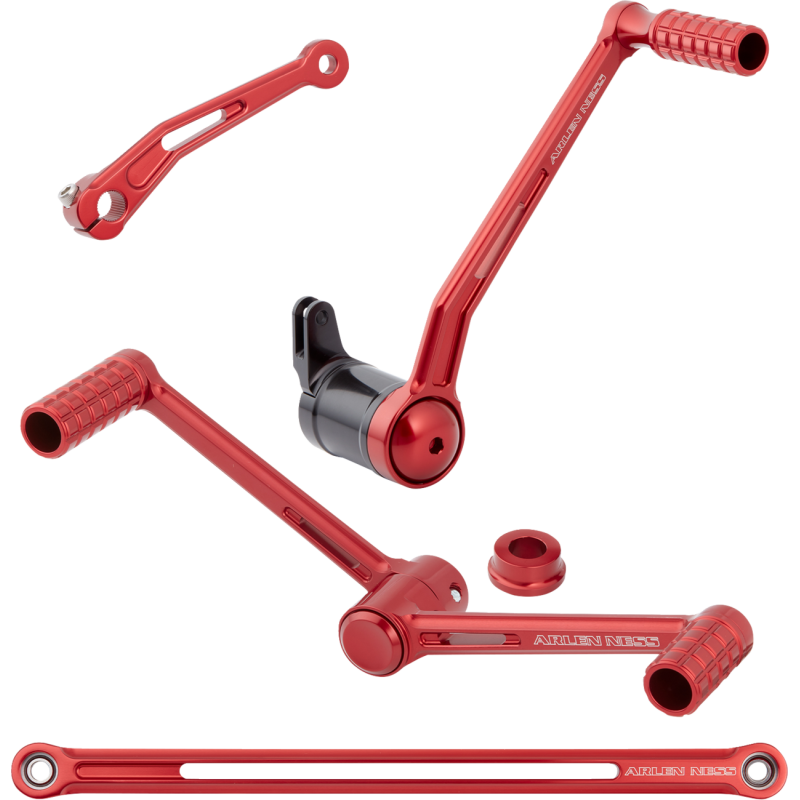 Speedliner Foot Control Kit, heel/toe, red anodized