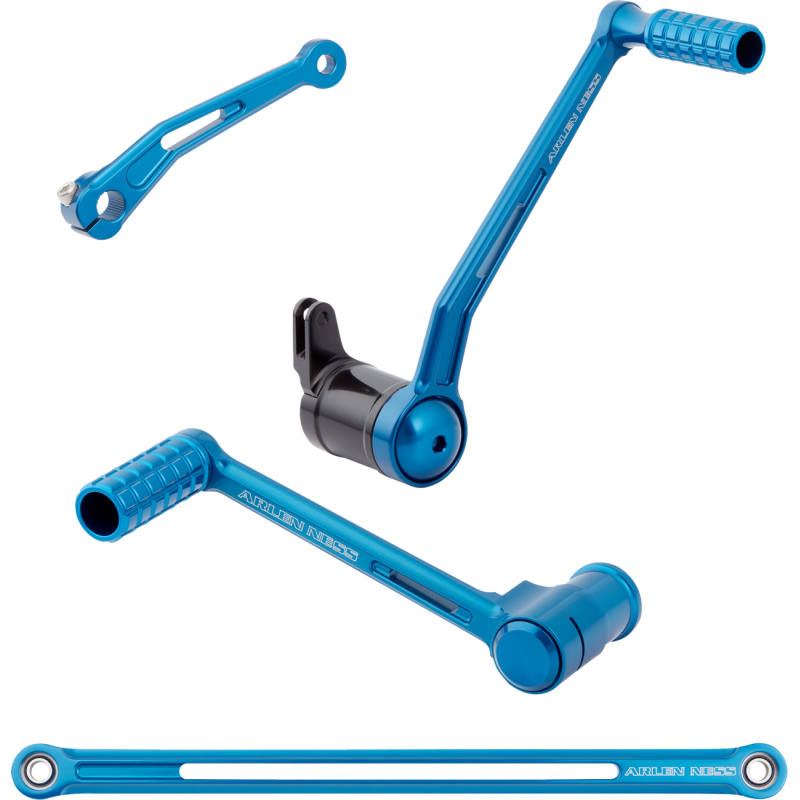 Speedliner Foot Control Kit, solo, blue anodized