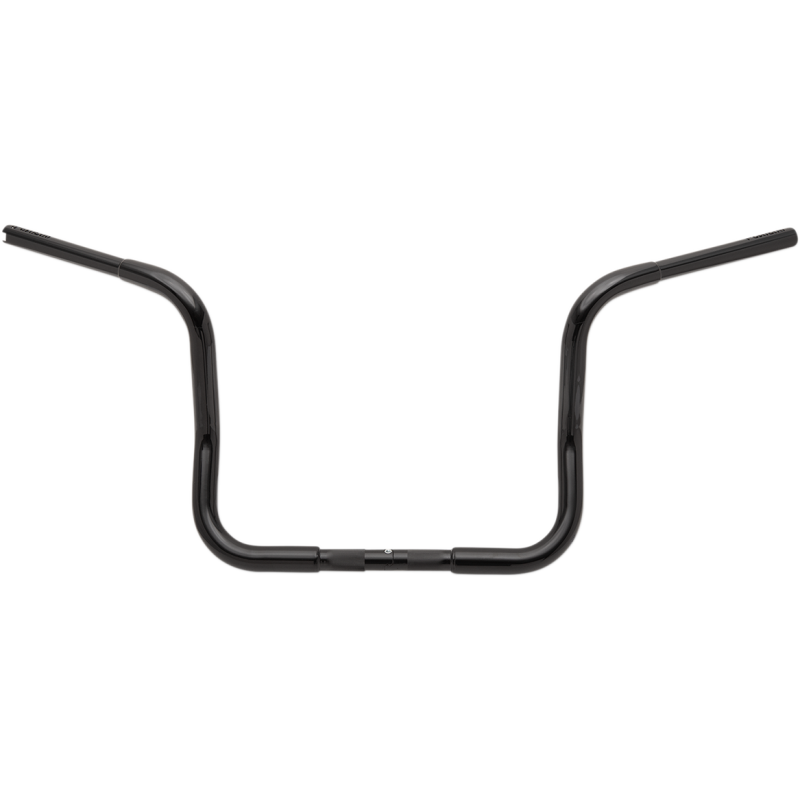 Round Top Handlebar Gloss Black 12 Inch