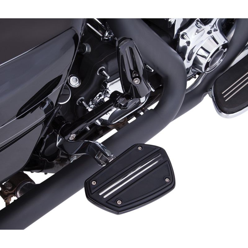 Twin Rail Mini Floorboards w/ Male Mounts, Black