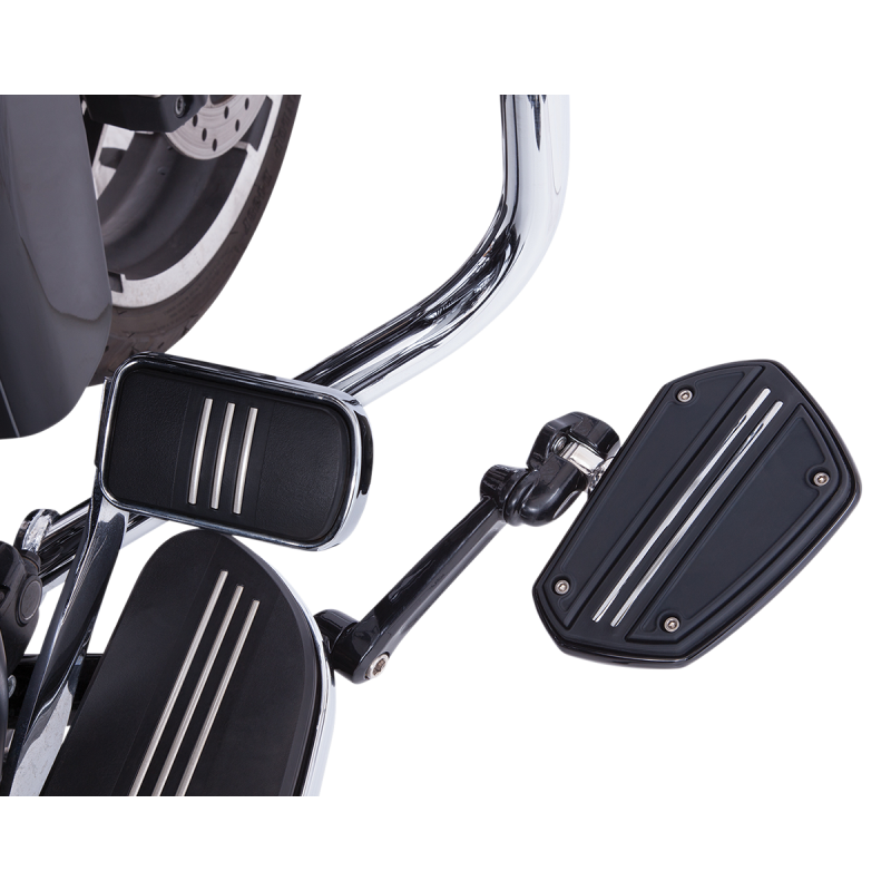 Twin Rail Mini Floorboards w/ Male Mounts, Black