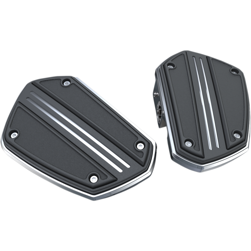 Twin Rail Mini Floorboards w/o Mounts, Chrome