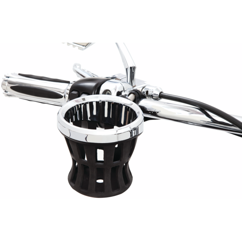 Ciro Gen 2 Driver Drink Holder, Chrome Handlebar Mount (1 1/8" to 1 1/4")