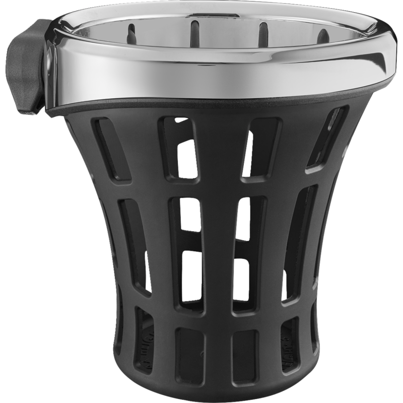 Ciro Gen 2 Big Ass Passenger Drink Holder, Chrome Perch Mount