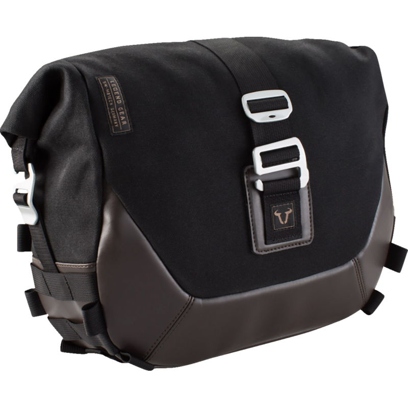SW-Motech Legend Gear LC1 Side Bag - Black/Brown, Right