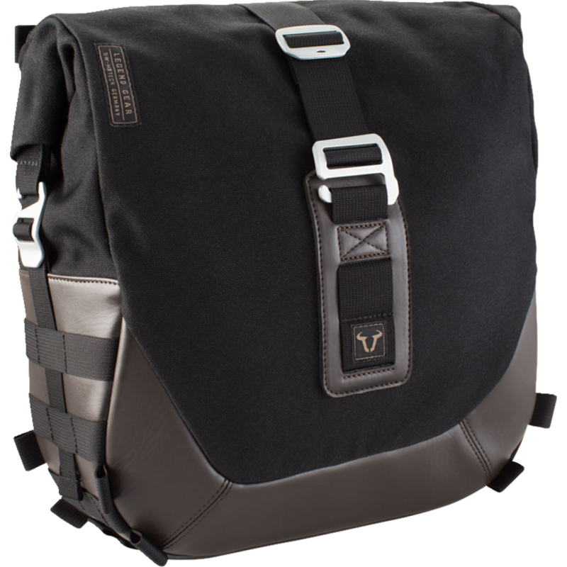 SW-Motech Legend Gear LC2 Side Bag - Black/Brown, Right