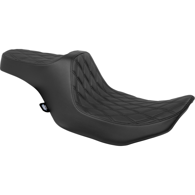 Drag Specialties Predator III Seat, Double Diamond Black Thread