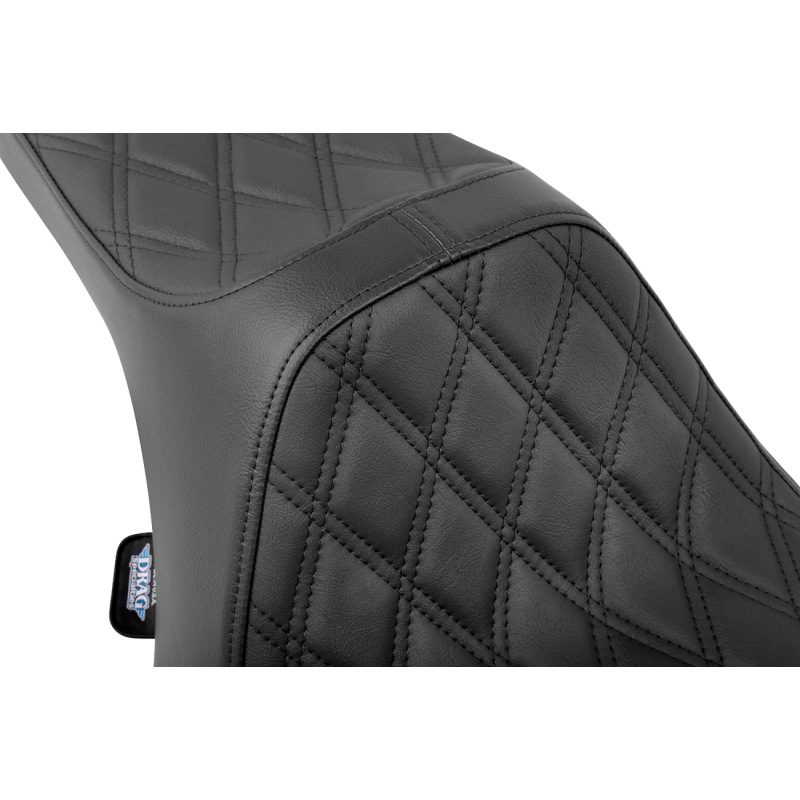 Drag Specialties Predator III Seat, Double Diamond Black Thread