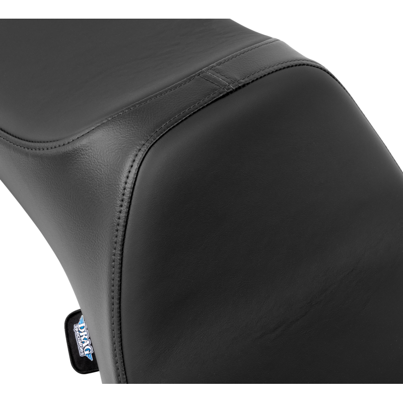 Drag Specialties Extended Reach Predator III 2-Up Seat, Smooth Solar-Reflective Leather