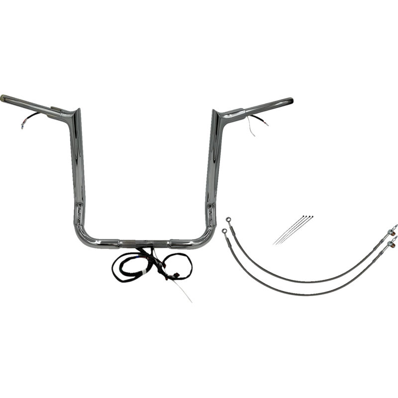 EZ Install Handlebar Kit Chrome 16" Rise