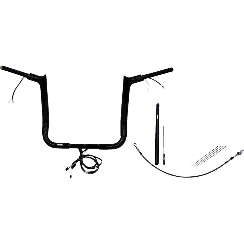 EZ Install Handlebar Kit Gloss Black 14" Rise