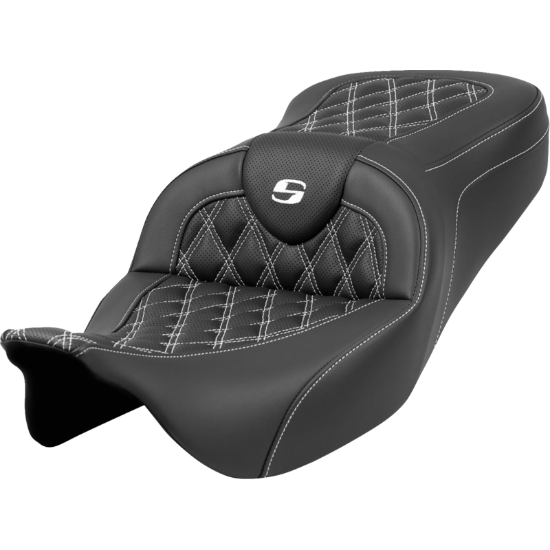 Roadsofa LS Seat, White Stitching, W/O Driver's Backrest