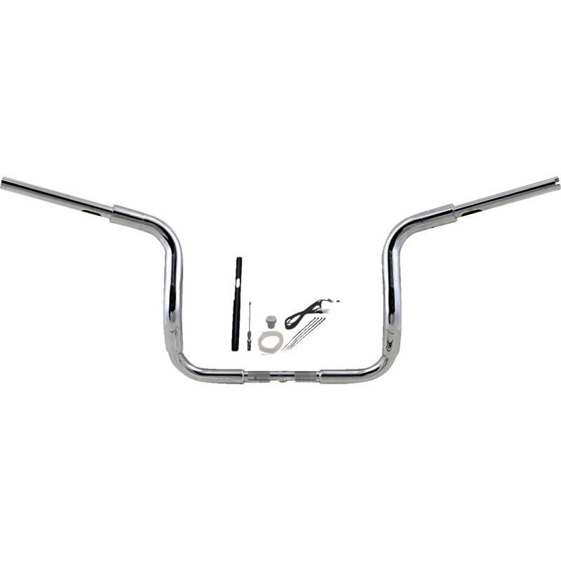 Fat Baggers Round Top EZ Install Handlebar 12" Chrome