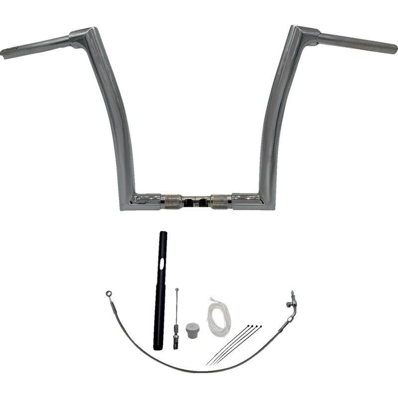 Fat Baggers Flat Top EZ Install Handlebar 14" Chrome