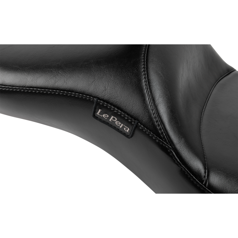 Le Pera Maverick DL Black Smooth Seat w/ Backrest