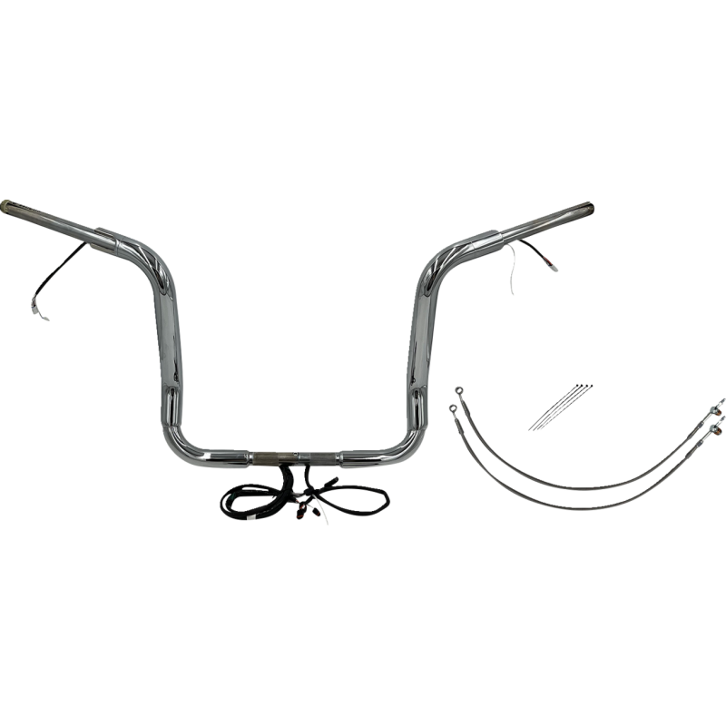 Fat Baggers Round Top EZ Install Handlebar 14" Chrome