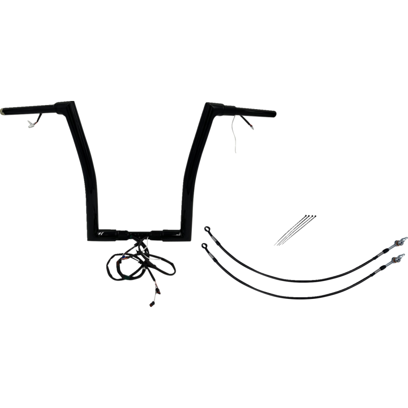 Fat Baggers Flat Top EZ Install Handlebar 16" Gloss Black